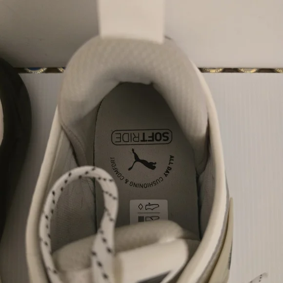PUMA SoftRide Off White Gym Sneakers Cell Thrill Athletic Shoes Mens Size 8.5 - Picture 4 of 17